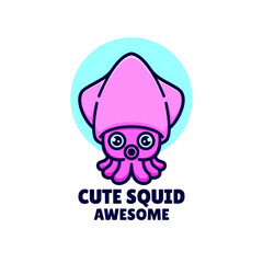 Cute Squid Logo