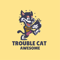 Trouble Cat Logo