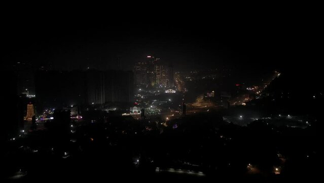 Diwali drone shot kashimira miraroad thane fireworks