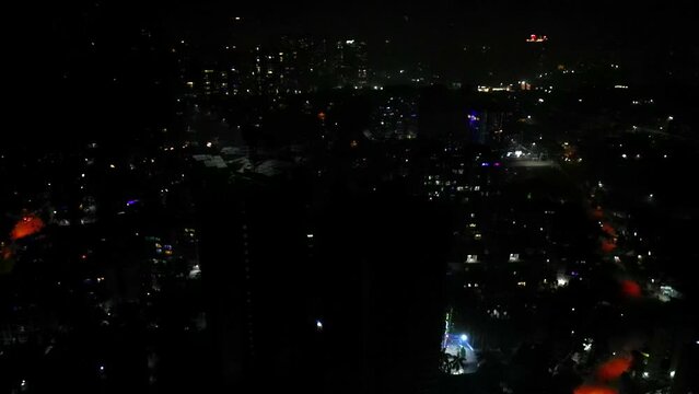 Diwali drone shot kashimira miraroad thane fireworks top to bottom