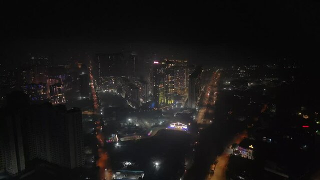 Diwali drone shot kashimira miraroad thane fireworks  jp infra