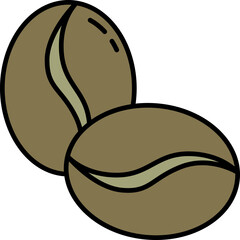 Coffee bean illustration