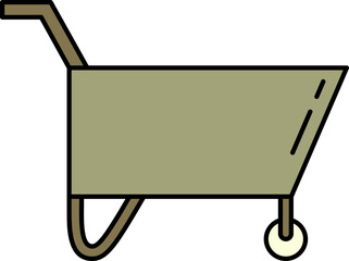 Hand cart illustration