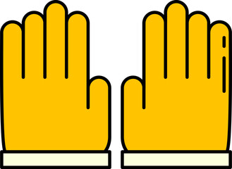 Garden gloves illustration