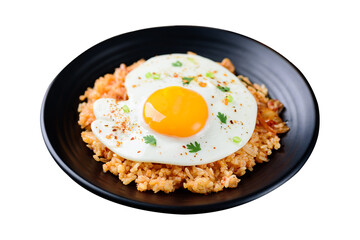 Kimchi fried rice with egg, Korean food