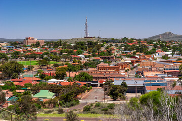 Whyalla, SA, Australia - Town lookout as seen from Hummock Hill - obrazy, fototapety, plakaty