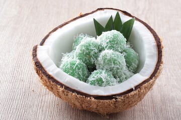 Klepon or kelepon, also known outside Java as onde-onde, is a snack of sweet rice cake balls filled...