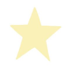 Obraz premium Star blink color pencil hand drawn