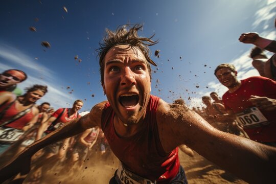 Winner of the trail running competition, a route full of krone.