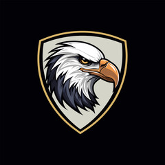 Eagle head mascot logo vector design