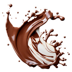 Transparent png clipart - coffee cream splash on white background