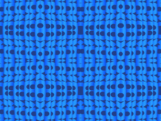 Blue background with 3D style. Blue gradient abstract pattern background. Blue steel background.