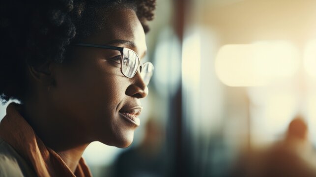 African American doctor consulting with a patient, bright hospital room background