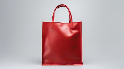 Red bag isolated on a white background