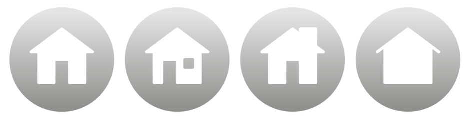 transparent home page icon button