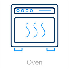 Oven and appliances icon concept 