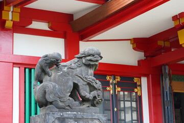 品川神社、東京、日本、野外、神社、神道、お詣り、初詣、参拝、