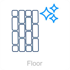 Floor and paving icon concept