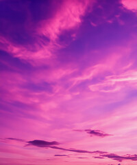 Fototapeta na wymiar pink sky and clouds background