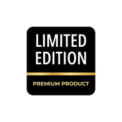 Limited Edition label, sticker for products and promotion