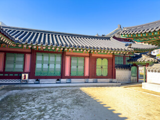 Naklejka premium Gyeongbokgung palace in Seoul, South Korea