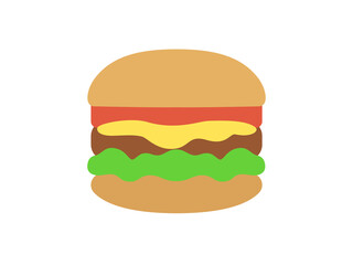 ハンバーガーのアイコンのイラスト