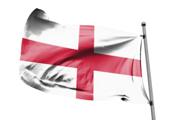 England flag on transparent background.