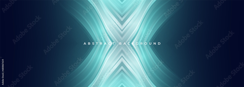 Aufkleber vector blue abstract futuristic background. 3d dark tech wide vector illustration.
