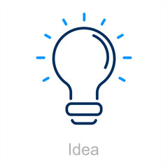 Idea and creative icon concept 
