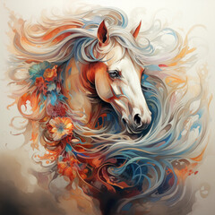 Fototapeta na wymiar Beautiful Horse 