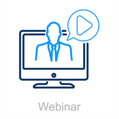 Webinar and web icon concept 