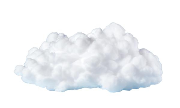 Clip art heaven soft clouds shapes isolated 3d render png
