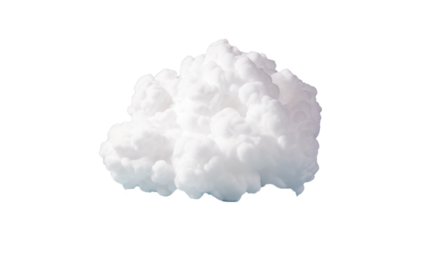 Clip art heaven soft clouds shapes isolated 3d render png