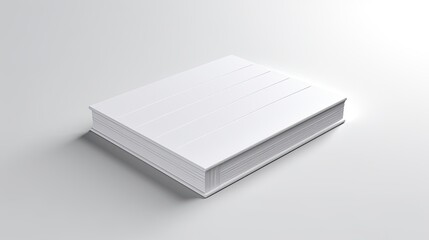 White book isolated on a white background - obrazy, fototapety, plakaty