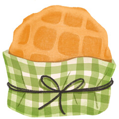 Waffle cartoon clipart