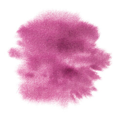 Colorful watercolor pink stain drawing handmade with pink watercolor paint