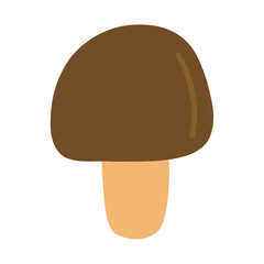 Mushroom cartoon. Hand drawn. Doodle