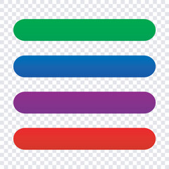 Fototapeta premium lower third design multicolour set of banners for element design 