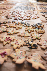 Kekse auf Backpapier