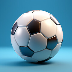 Fototapeta premium 3d cartoon soccer ball