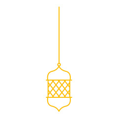 Islamic hanging lantern ramadan vector illustration graphic design