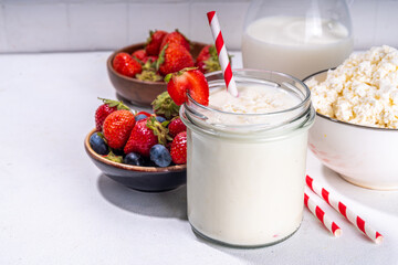 Cottage cheese milkshake