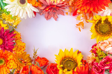 Autumn holidays greeting card background