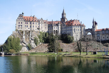 Obraz premium Panorama of Sigmaringen castle, Baden Wuerttemberg, Germany