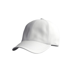 White cap isolated on transparent background