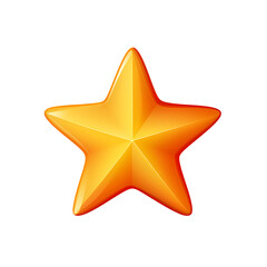 Obraz premium Cartoon style stars on transparent background, white background, isolated, icon material, vector illustration