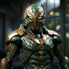 3d grasshopper superhero