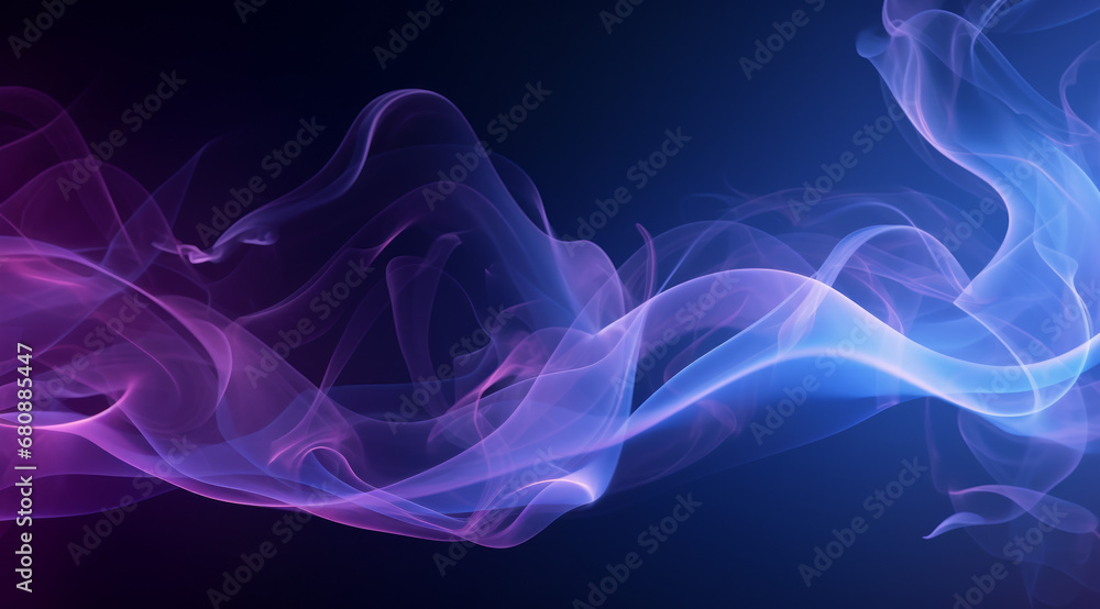 Canvas Prints Dynamic abstract purple smoke. Desktop wallpaper background.