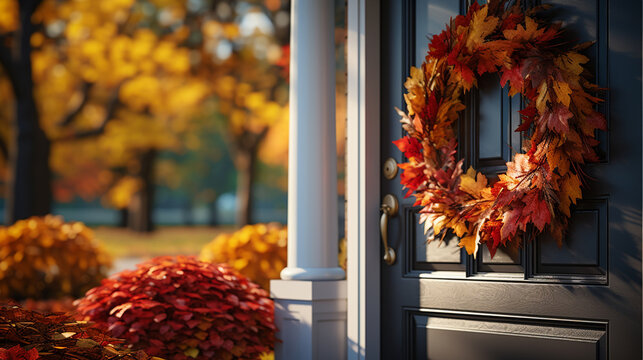 autumn in the park HD 8K wallpaper Stock Photographic Image 