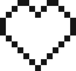 Fototapeta na wymiar Pixel Heart, Pixel SVG, Pixel Heart svg, Game Over svg, Health Bar svg, Pixel I Love You svg, Game svg